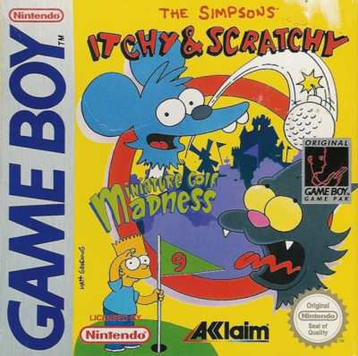 Pochette Itchy & Scratchy in Miniature Golf Madness version GameBoy/Color