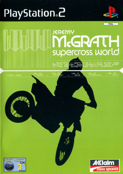 Pochette Jeremy McGrath's Supercross World version PlayStation 2