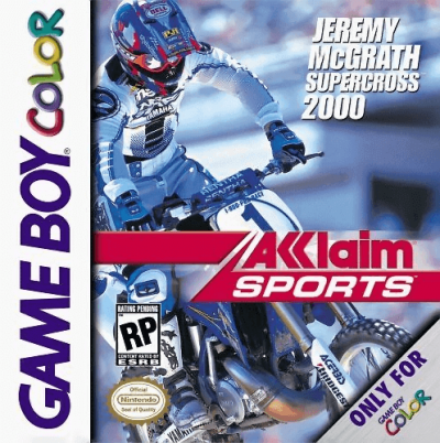Pochette Jeremy McGrath Supercross 2000 version GameBoy/Color