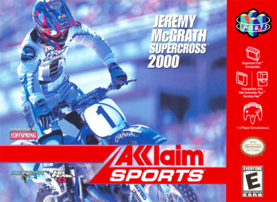 Pochette Jeremy McGrath Supercross 2000 version Nintendo 64