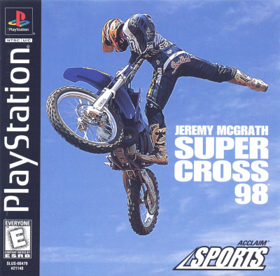 Pochette Jeremy McGrath Supercross 98 version PlayStation