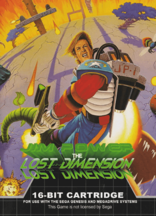 Pochette Jim Power : The Lost Dimension in 3D version Megadrive