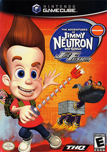 Pochette Jimmy Neutron : Jet Fusion version GameCube