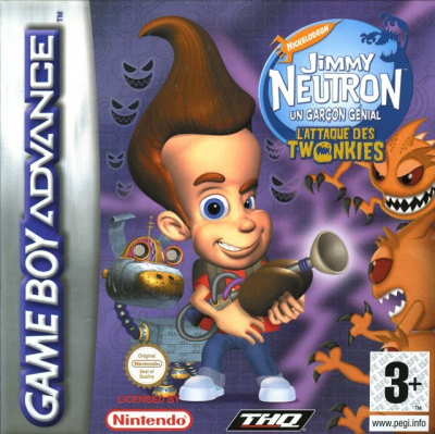 Pochette Jimmy Neutron : L'Attaque des Twonkies version GameBoy Advance