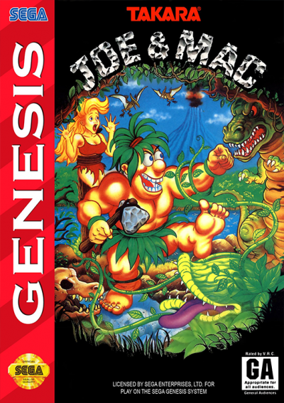 Pochette Joe & Mac : Caveman Ninja version Megadrive