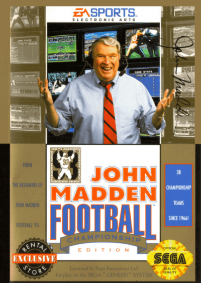 Pochette John Madden Football : Championship Edition version Megadrive