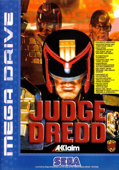 Pochette Judge Dredd version Megadrive