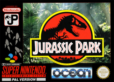 Pochette Jurassic Park version Super Nintendo