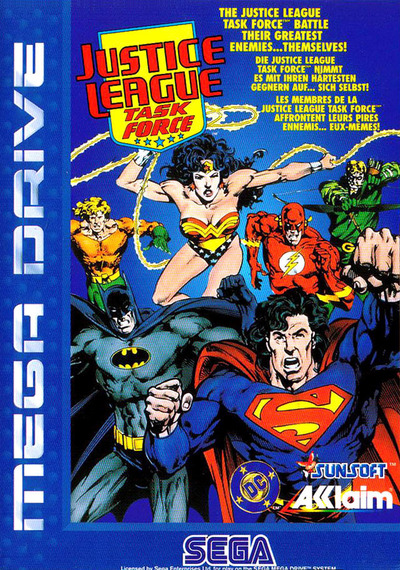 Pochette Justice League Task Force version Megadrive