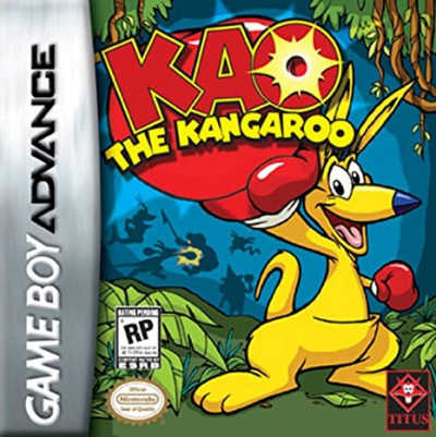 Pochette Kao le kangourou version GameBoy Advance
