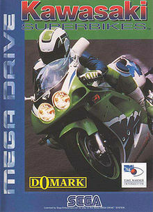 Pochette Kawasaki Superbikes version Megadrive