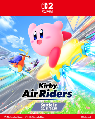 Pochette Kirby Air Riders version Switch 2