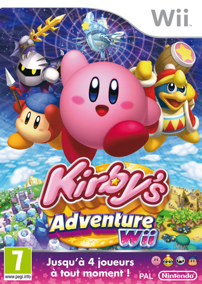 Pochette Kirby's Adventure Wii version Wii U