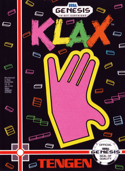 Pochette Klax version Megadrive