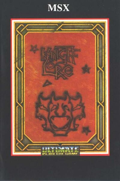 Pochette Knight Lore version MSX