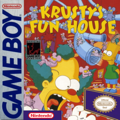 Pochette Krusty's Fun House version GameBoy/Color