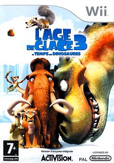 Pochette L'Age de glace 3 : le temps des dinosaures version Wii