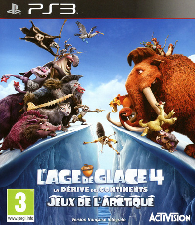 Pochette L'Age de glace 4 : La dérive des continents - Jeux de l'Arctique ! version PlayStation 3