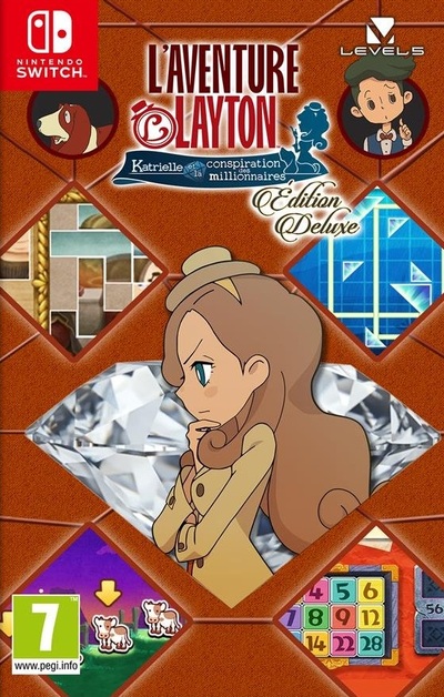 Pochette L'Aventure Layton : Katrielle et la Conspiration des millionnaires version Switch