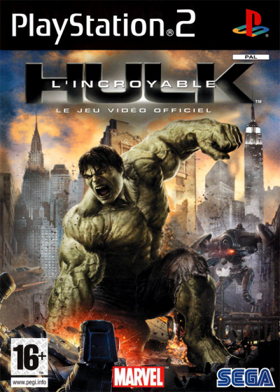 Pochette L'Incroyable Hulk version PlayStation 2