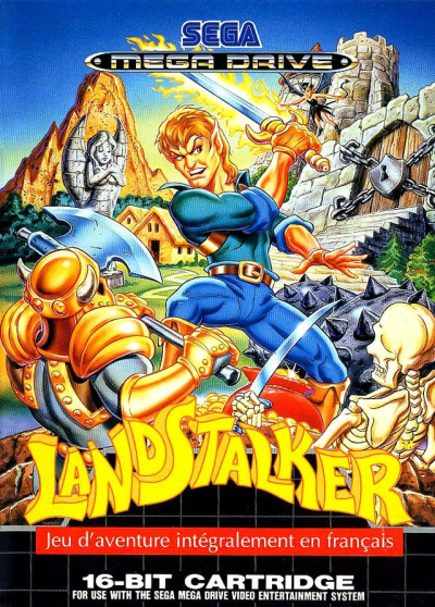 Pochette LandStalker version Megadrive