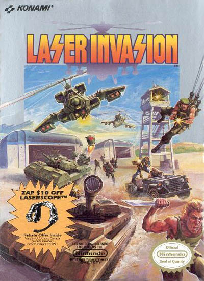 Pochette Laser Invasion version NES