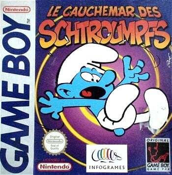 Pochette Le cauchemar des Schtroumpfs version GameBoy/Color