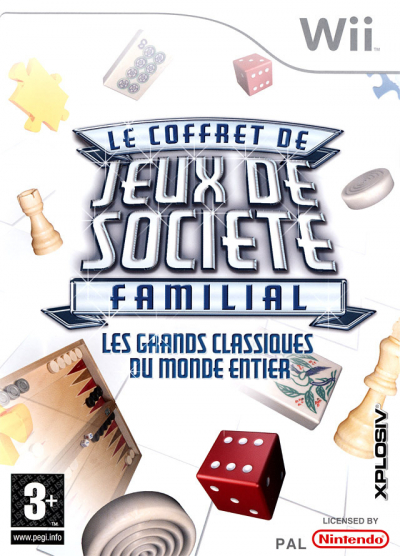 Pochette Le coffret de jeux de societe familial version Wii