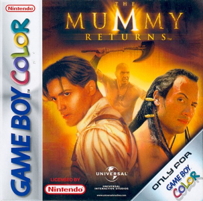 Pochette Le retour de la Momie version GameBoy/Color