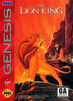Pochette Le Roi Lion version Megadrive