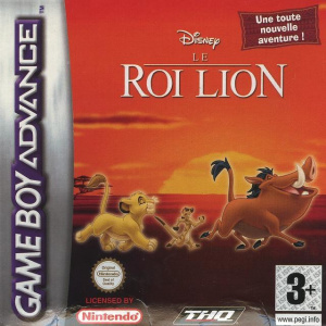 Pochette Le Roi Lion version GameBoy Advance