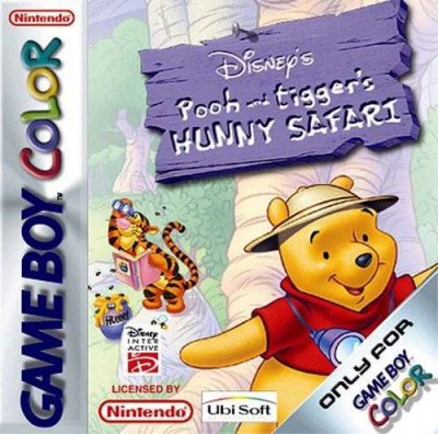 Pochette Le Safari de Winnie l'ourson version GameBoy/Color