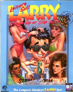 Pochette Leisure Suit Larry 6 : Tu t'accroches ou tu décroches ! version PC Windows