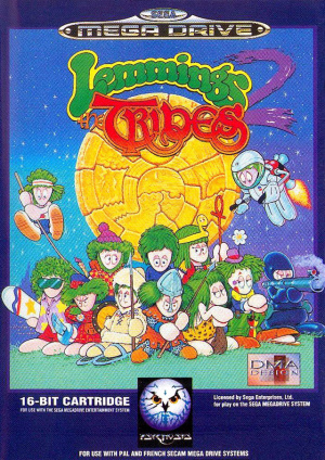 Pochette Lemmings 2 : The Tribes version Megadrive
