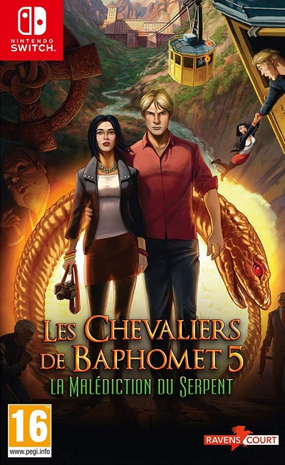 Pochette Les Chevaliers de Baphomet : La Malédiction du Serpent version Switch