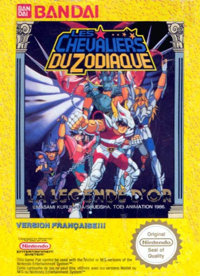 Pochette Les Chevaliers du Zodiaque : La Légende d'Or version NES