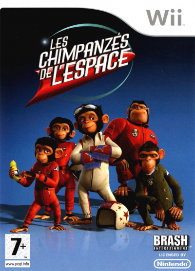 Pochette Les chimpanzés de l'espace version Wii