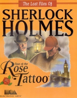 Pochette Les Dossiers secrets de Sherlock Holmes : L'Affaire de la rose tatouée version PC MS-DOS