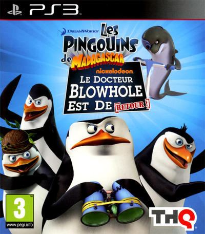 Pochette Les Pingouins de Madagascar : Le Docteur Blowhole est de [retour] version PlayStation 3