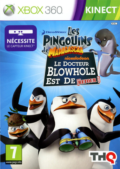 Pochette Les Pingouins de Madagascar : Le Docteur Blowhole est de [retour] version Xbox 360