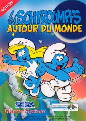 Pochette Les Schtroumpfs autour du Monde version GameGear