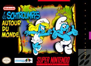 Pochette Les Schtroumpfs autour du Monde version Super Nintendo