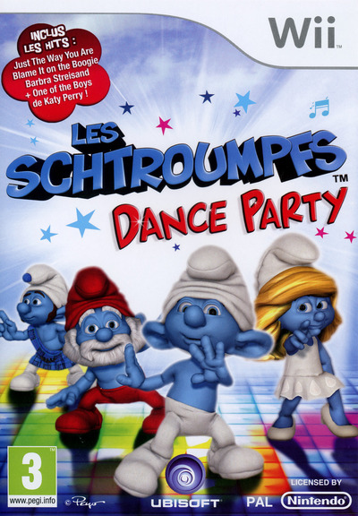 Pochette Les Schtroumpfs : Dance Party version Wii