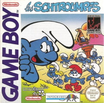Pochette Les Schtroumpfs version GameBoy/Color