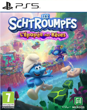 Pochette Les Schtroumpfs – L'Épopée des Rêves version PlayStation 5