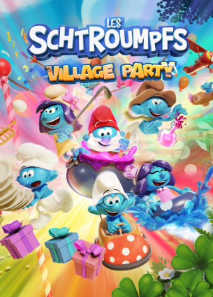 Pochette Les Schtroumpfs - Village Party version Xbox Series X/S