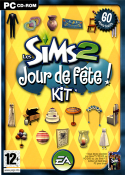 Pochette Les Sims 2 : Kit Jour de Fête version PC Windows