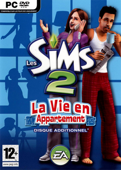 Pochette Les Sims 2 : La Vie en Appartement version PC Windows