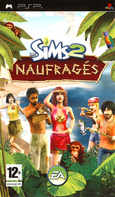 Pochette Les Sims 2 Naufragés version PSP