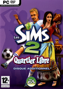 Pochette Les Sims 2 : Quartier Libre version PC Windows